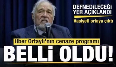 İlber Ortaylı’nın cenaze programı açıklandı! Defnedileceği yer belli oldu!