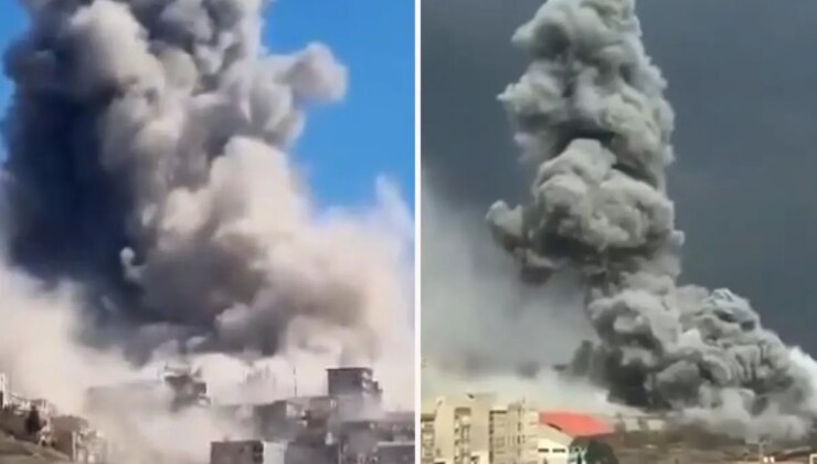 İsrail’in vurduğu Tahran’dan dumanlar yükseliyor! Yeni liderin seçileceği binayı vurdular