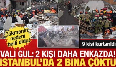 İstanbul Fatih’te 2 bina çöktü!