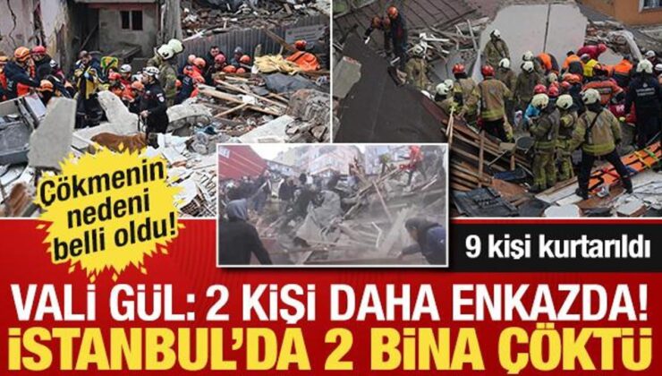 İstanbul Fatih’te 2 bina çöktü!