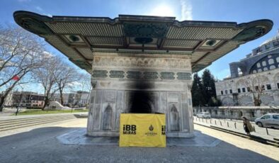 İstanbul’un göbeğinde büyük skandal! 300 yıllık tarihi eser zarar gördü