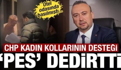Kadın kollarından tepki çeken destek: Otel odasında basılan CHP’li başkanı savundular
