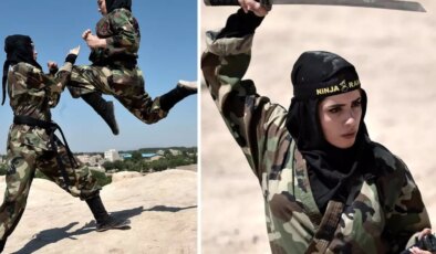 Kadın ninjalar, İsrail askerlerini bekliyor