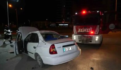 Kırıkkale’de otomobil takla attı: Bir kişi yaralandı