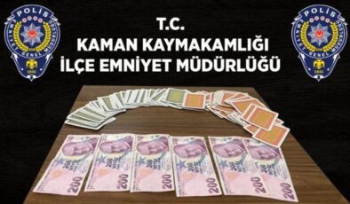 Kırşehir’de kumar operasyonu: 2 ilçe, 2 kıraathane, 100 bin TL ceza!