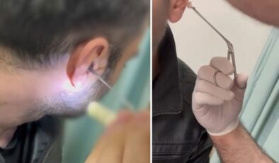 Kulağına gizlediği uyuşturucuyla yakalandı