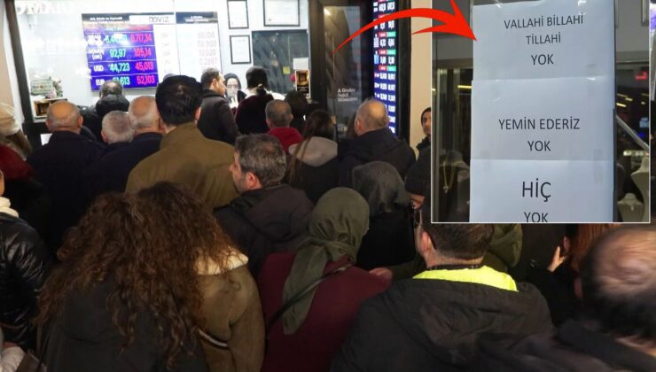 Kuyumcularda altın kalmadı! Dükkanın camına asılan yazı bomba