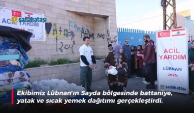 Lübnan’da okullara sığınan 500 aileye Sadakataşı desteği