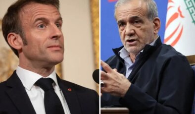 Macron ile Pezeşkiyan telefonda görüştü