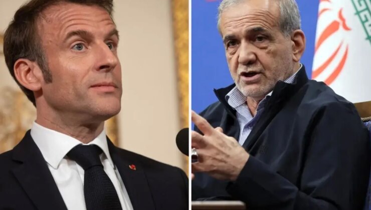 Macron ile Pezeşkiyan telefonda görüştü