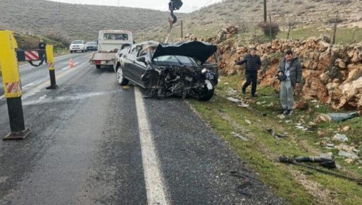 Mardin’de kontrolden çıkan otomobil takla attı: 3 yaralı