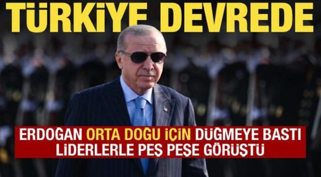 Orta Doğu’da sıcak saatler! Cumhurbaşkanı Erdoğan liderlerle peş peşe görüştü