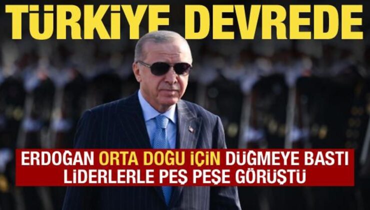 Orta Doğu’da sıcak saatler! Cumhurbaşkanı Erdoğan liderlerle peş peşe görüştü