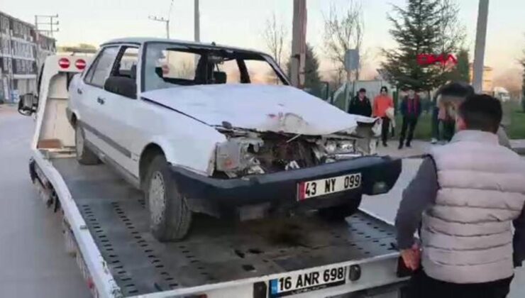 Otomobil park halindeki TIR’a çarptı: 1 yaralı