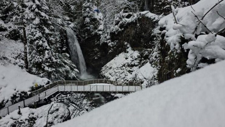 Rize’de kar yağışı etkisini sürdürüyor!