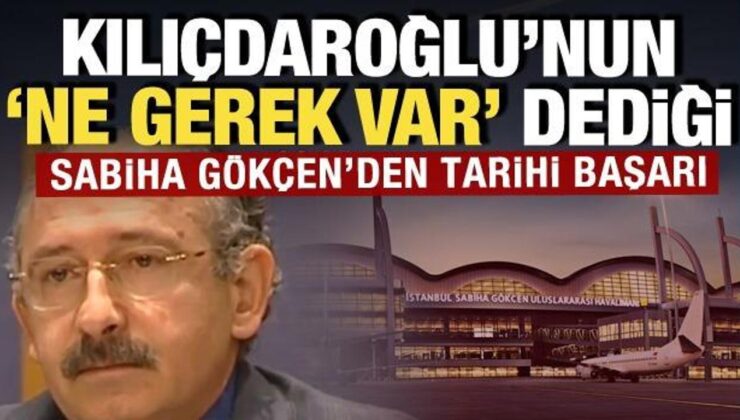 Sabiha Gökçen’den yeni başarı: Akıllara Kılıçdaroğlu’nun “Ne gerek var” sözlerini getirdi