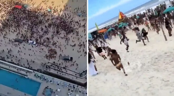 Silah seslerini duyunca denizden çıkıp panikle kaçtılar