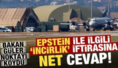 Son dakika: Epstein ile ilgili ‘İncirlik Üssü’ iftirasına net cevap!