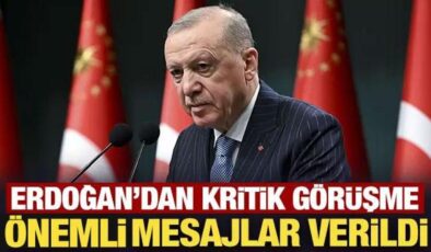 Son Dakika: Erdoğan’dan Neçirvan Barzani ile kritik görüşme
