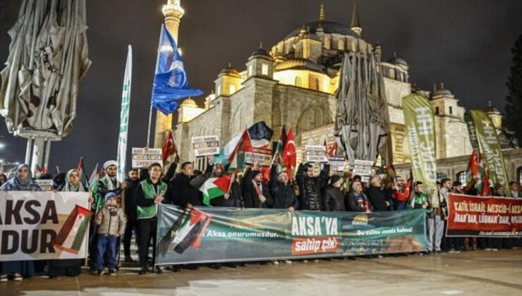 STK’lardan İsrail’in Mescid-i Aksa’daki ibadet yasağına tepki