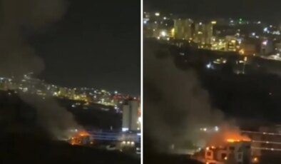 Süleymaniye’ye İHA’lı saldırı! Otelin yakını isabet aldı