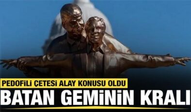 Titanik filmi üzerinden Trump ve küresel sapık Epstein’a gönderme: Heykelleri dikildi!