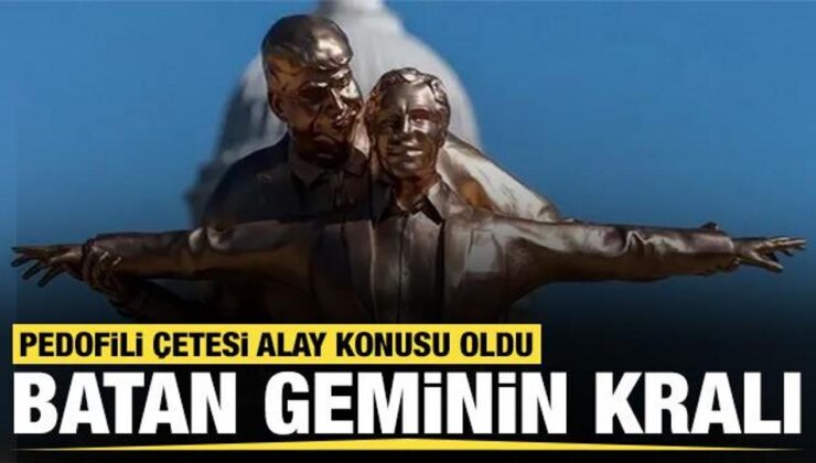 Titanik filmi üzerinden Trump ve küresel sapık Epstein’a gönderme: Heykelleri dikildi!