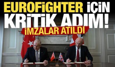 Türkiye ile İngiltere arasında ‘Eurofighter’ sözleşmesi: İmzalar atıldı!
