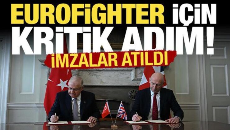Türkiye ile İngiltere arasında ‘Eurofighter’ sözleşmesi: İmzalar atıldı!