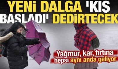 Türkiye’ye yağmur, kar ve fırtına aynı anda geliyor! Meteoroloji il il uyardı