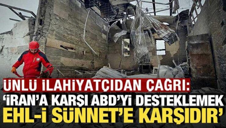 Ünlü ilahiyatçıdan çağrı: ‘İran’a karşı ABD’yi desteklemek Ehli Sünnet’e karşıdır’