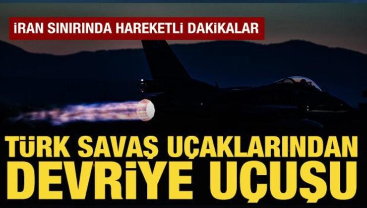 Yüksekova’da TSK’ya ait savaş uçaklarından devriye uçuşu