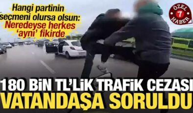 180 bin TL’lik trafik cezası vatandaşa soruldu: Neredeyse herkes ‘aynı’ fikirde