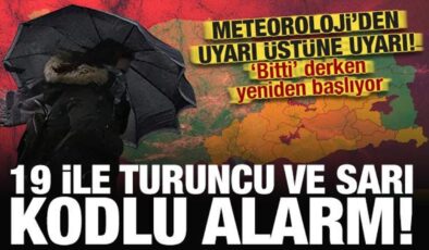 19 ile ‘turuncu’ ve ‘sarı’ uyarı! Ankara, Edirne, Bursa… Çok kuvvetli geliyor!