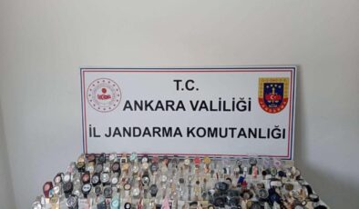 Ankara’da milyonluk kaçak saat operasyonu!