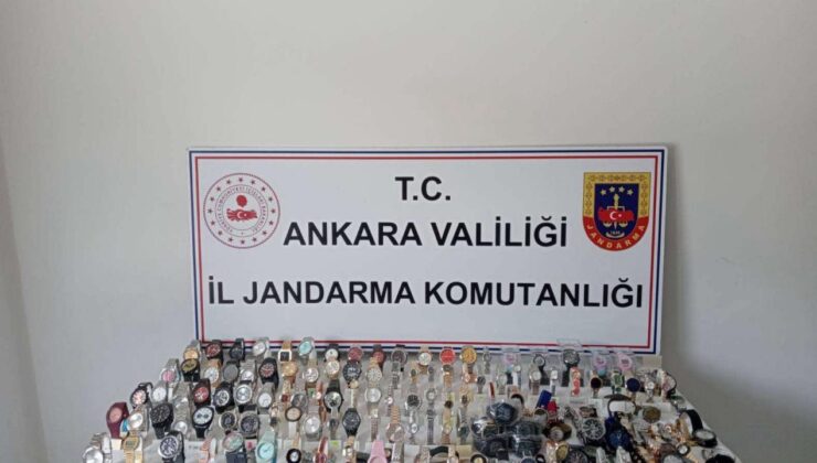 Ankara’da milyonluk kaçak saat operasyonu!