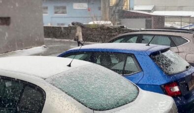 Ardahan’a nisan ayında kar yağdı