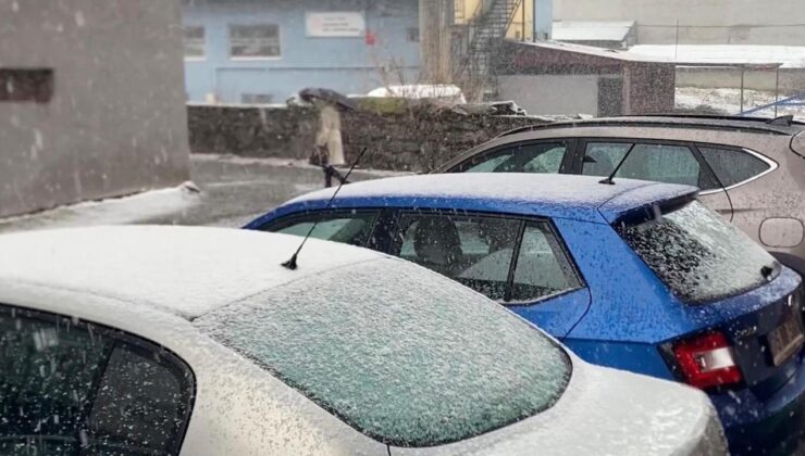 Ardahan’a nisan ayında kar yağdı