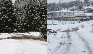 Baharı beklerken 5 ile lapa lapa kar yağdı