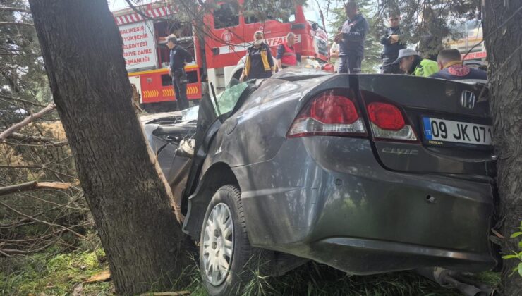 Balıkesir’de feci kaza! Devrilen otomobilin sürücüsü hayatını kaybetti