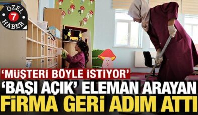 ‘Başı açık’ personel arayan firma geri adım attı: ‘Müşteri böyle istiyor’