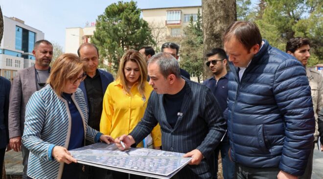 Başkan Şahin, çalışmaları yerinde izledi