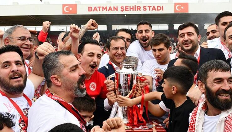 Batman Petrolspor kupasını aldı, hedef Süper Lig