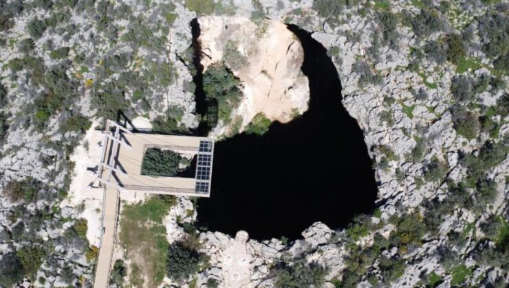 Cennet Obruğu’ndan 13 yıl sonra su çıktı