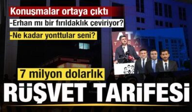 CHP’li belediyede 7 milyon dolarlık rüşvet tarifesi! Konuşmalar ortaya çıktı