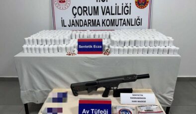 Çorum’da dev zehir operasyonu: Bağ evinden on binlerce uyuşturucu hap çıktı!
