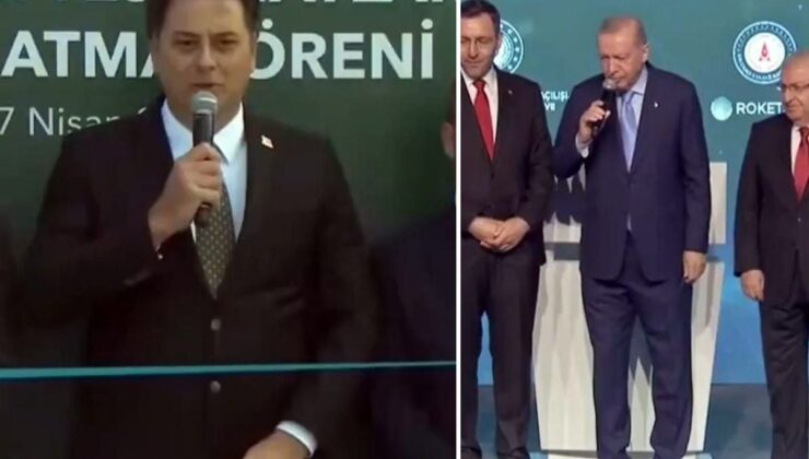 Cumhurbaşkanı Erdoğan’ın ROKETSAN’ın iki numarasına yaptığı uyarı törene damga vurdu