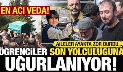 En acı veda: Okul saldırısında hayatını kaybeden öğrenciler uğurlanıyor!