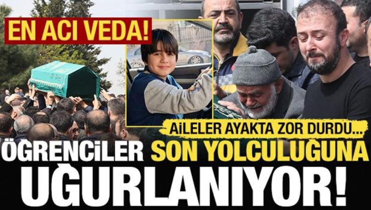 En acı veda: Okul saldırısında hayatını kaybeden öğrenciler uğurlanıyor!