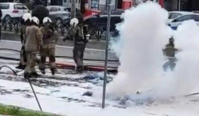 Fatih’te çöp kamyonunda patlama